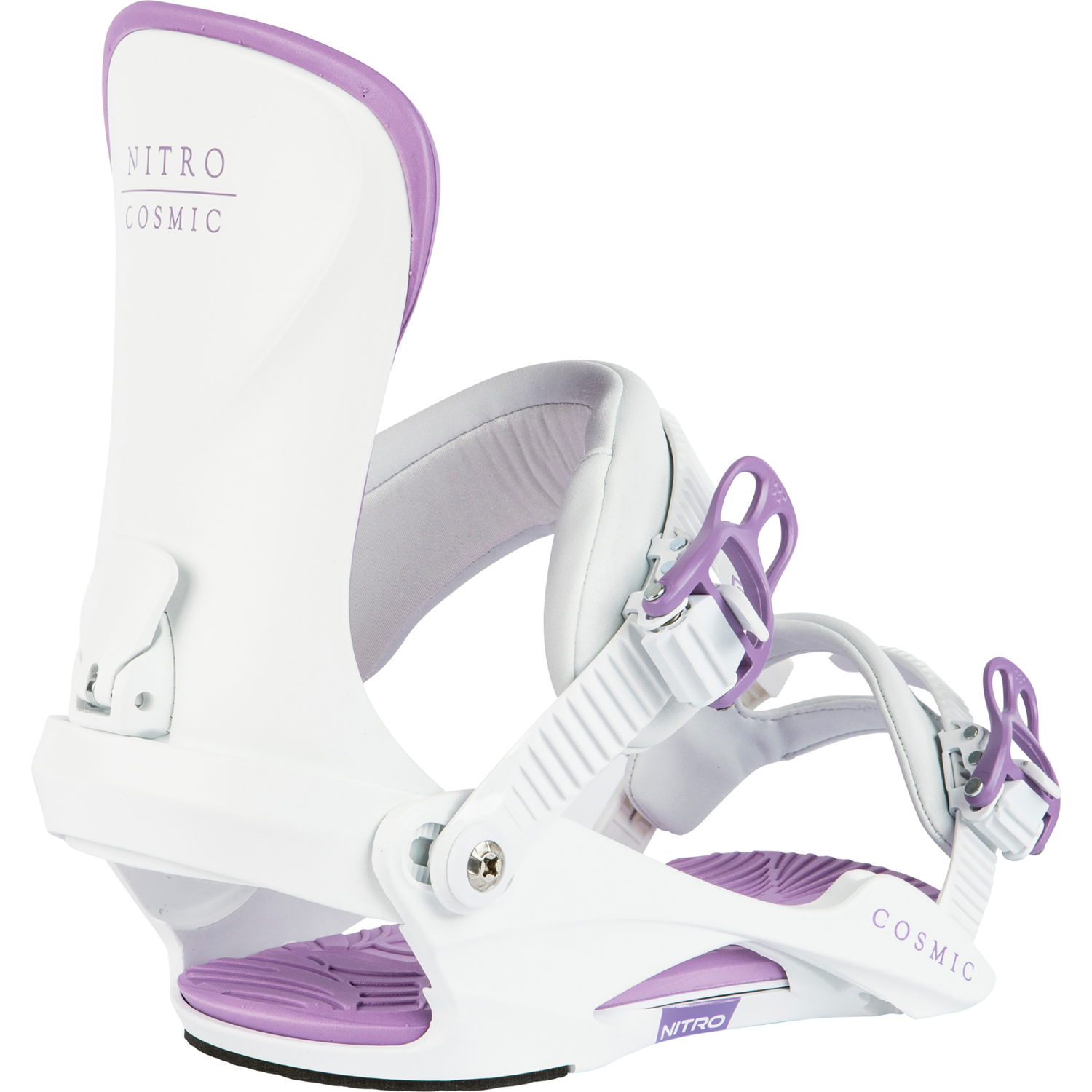2024 Nitro Cosmic Women's Snowboard Bindings - White Lavender