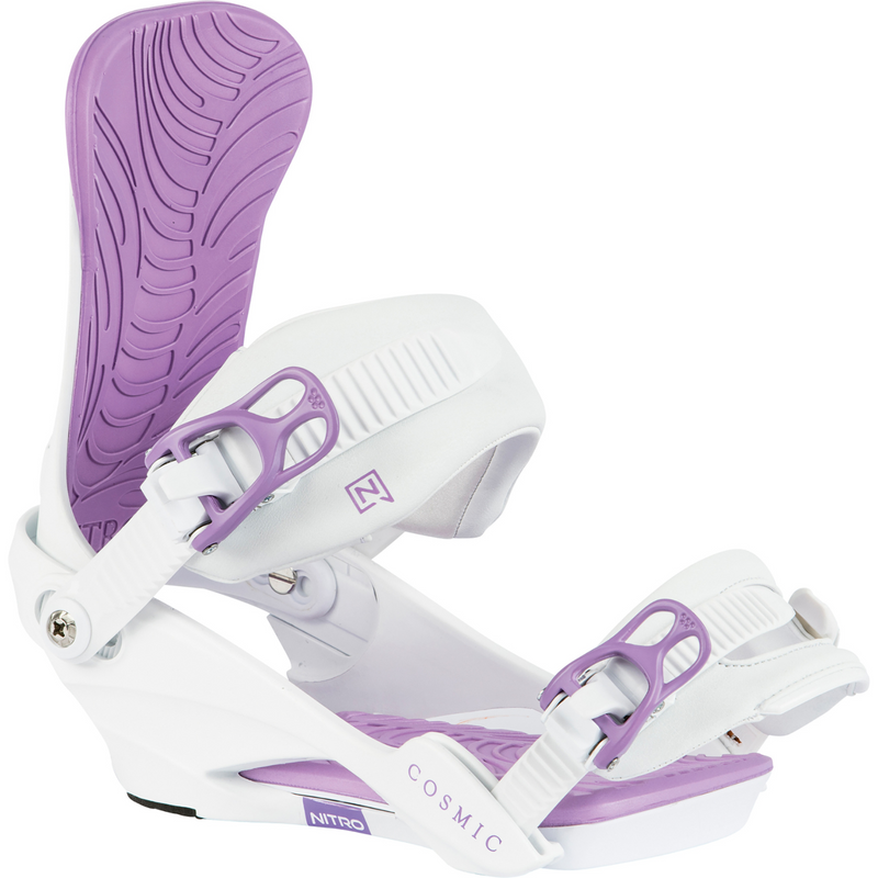 2024 Nitro Cosmic Women's Snowboard Bindings - White Lavender