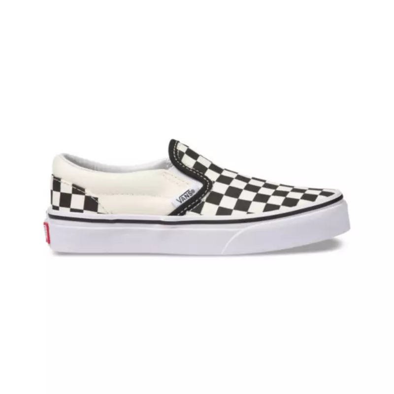 Vans Youth Classic Slip-On (Checkerboard) BlackWhite Shoes