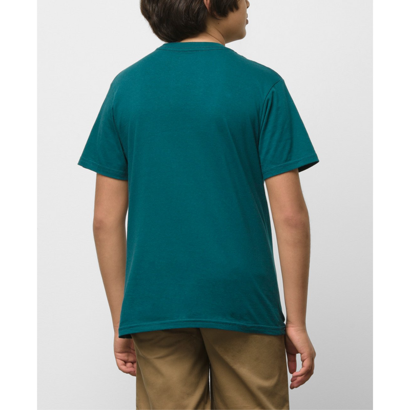 Vans Seasonal Circle Short Sleeve Boy's T-Shirt Back - Teal