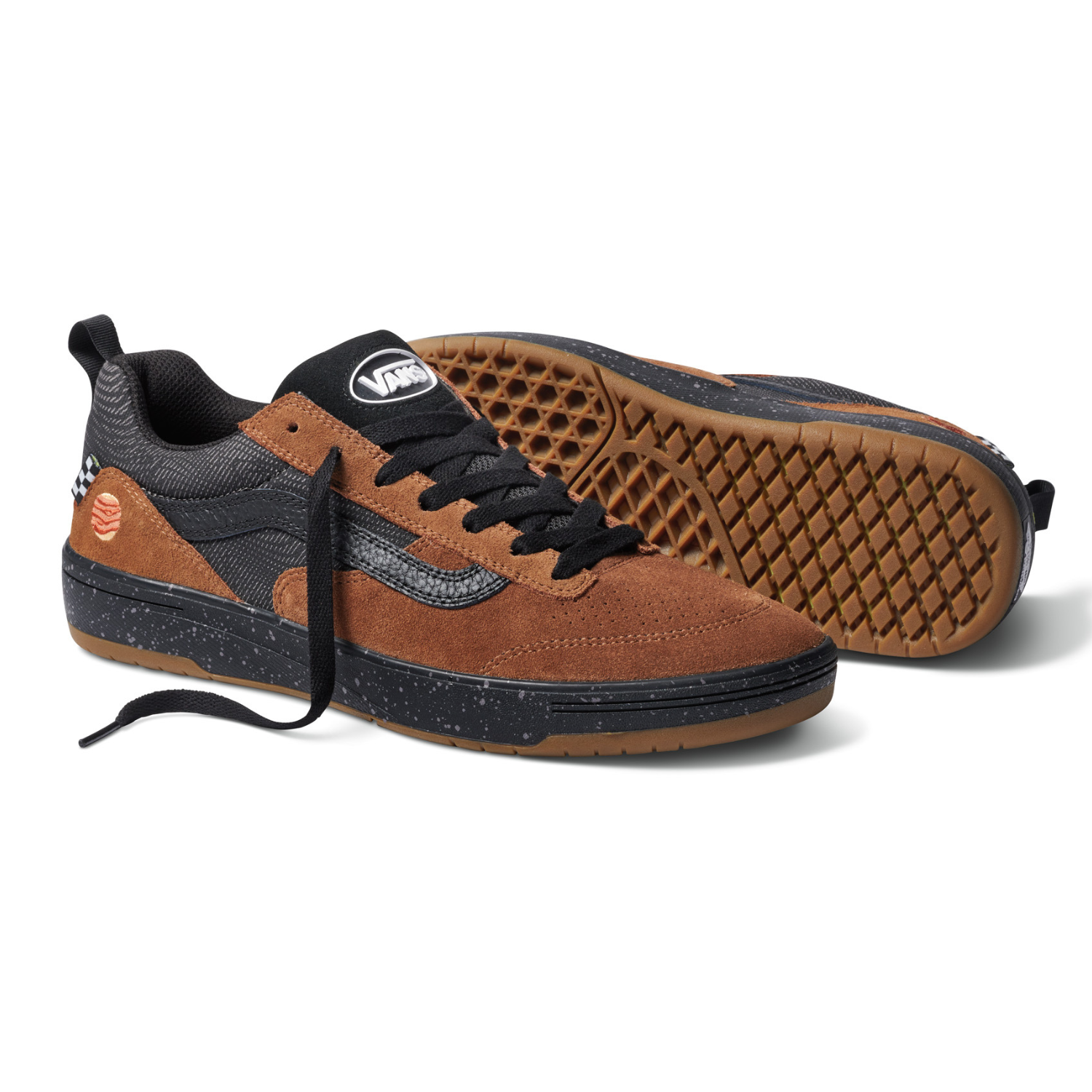 Vans Zahba (Zion Wright) Brown/Multi Men's Skate Shoes