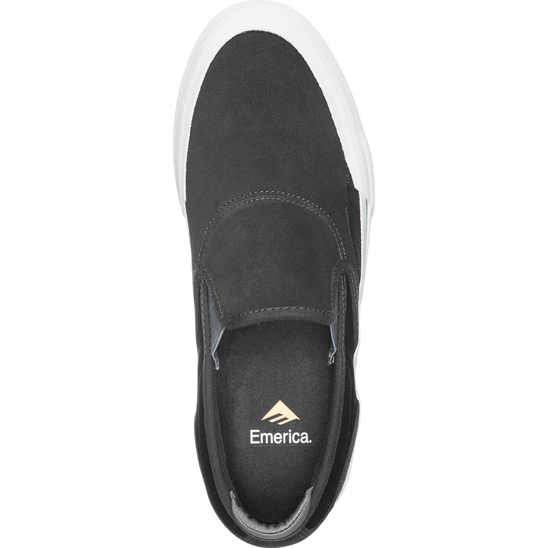 Emerica Wino G6 Slip-On Dark Grey/Black - Men's Skate Shoe