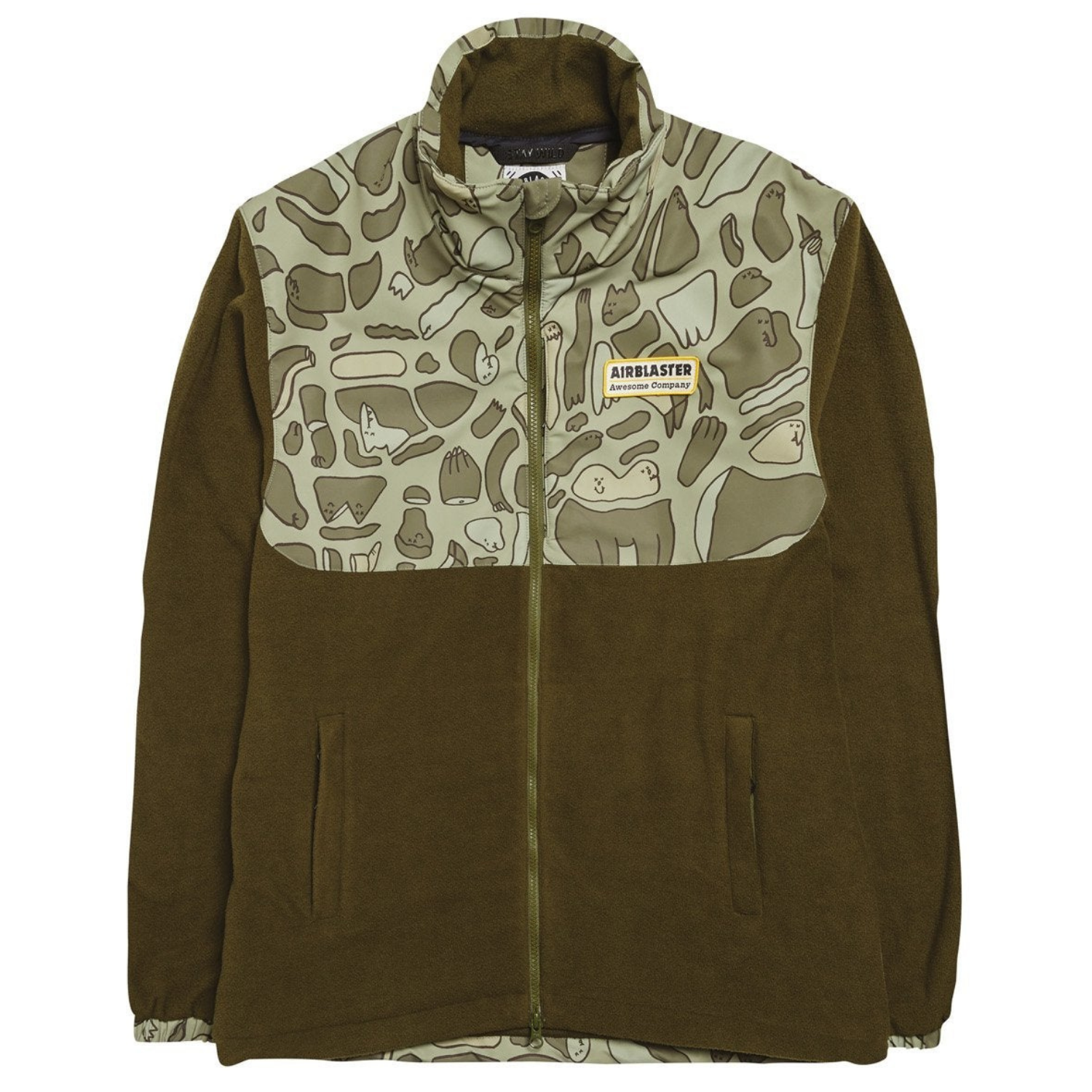 2022 Airblaster Transit Hybrid Fleece - Critterflage