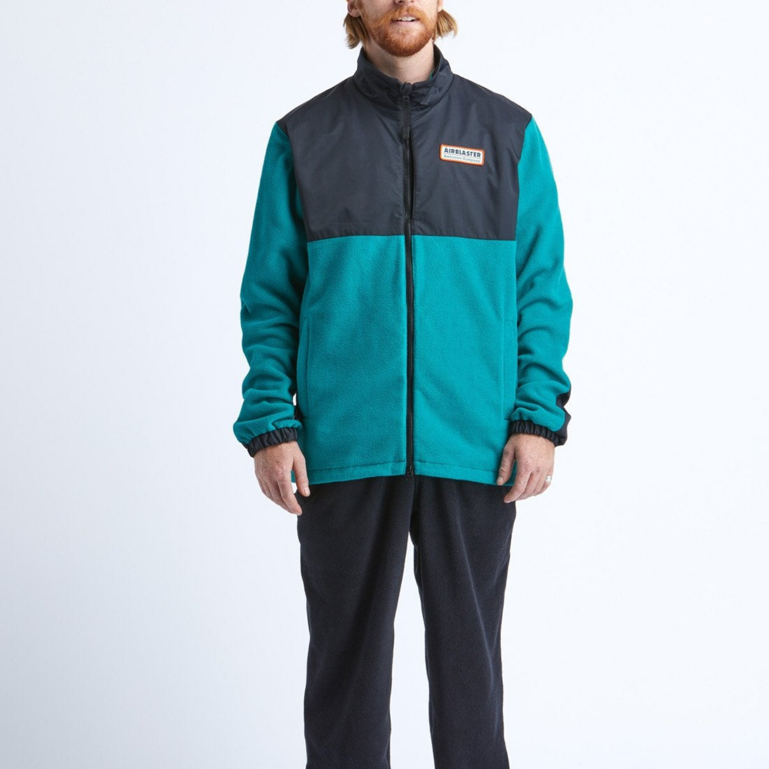 2022 Airblaster Transit Hybrid Fleece - Teal/Black