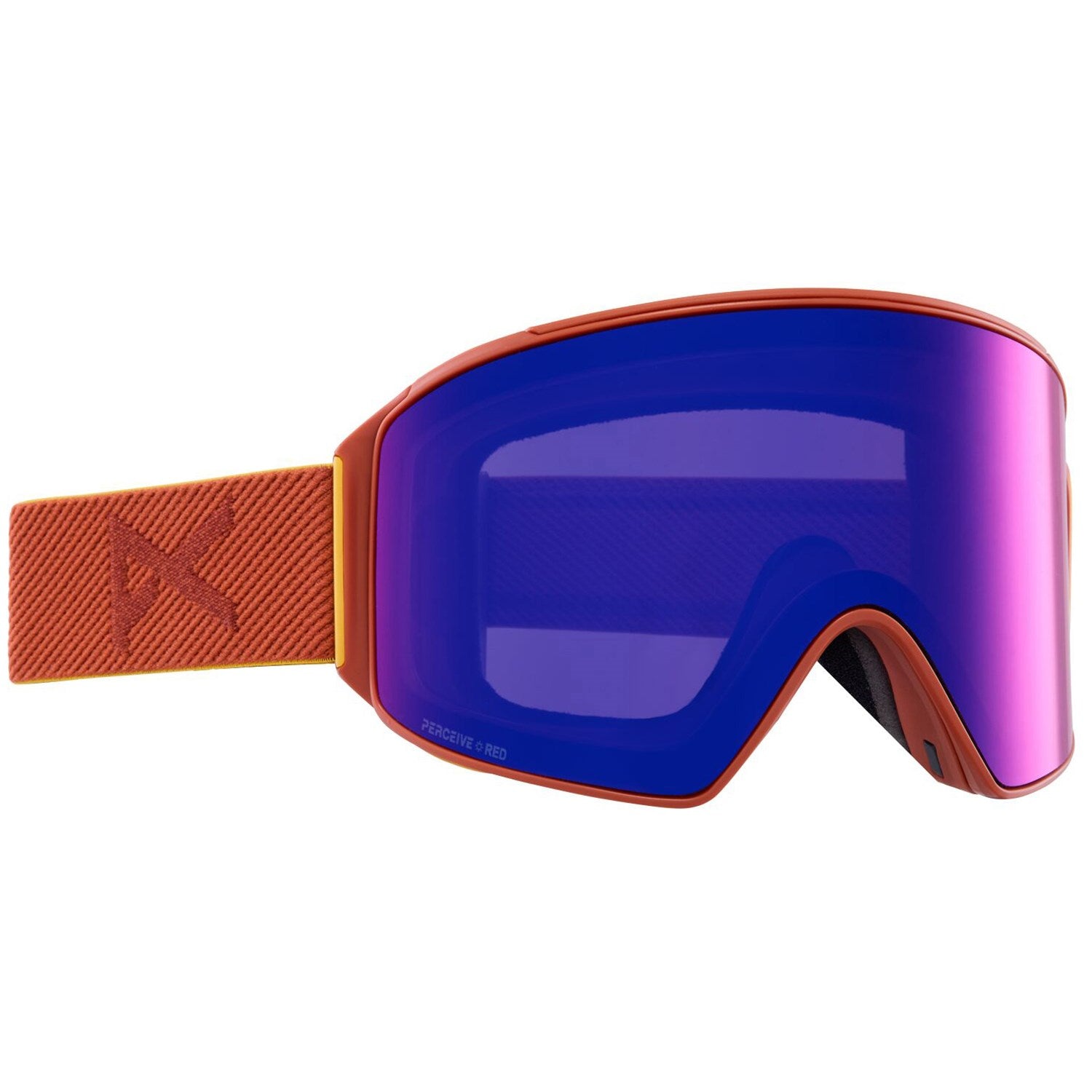 2023 Anon M4 Cylindrical MFI Goggles - Amber/Perceive Sunny Red + Perceive Cloudy Burst