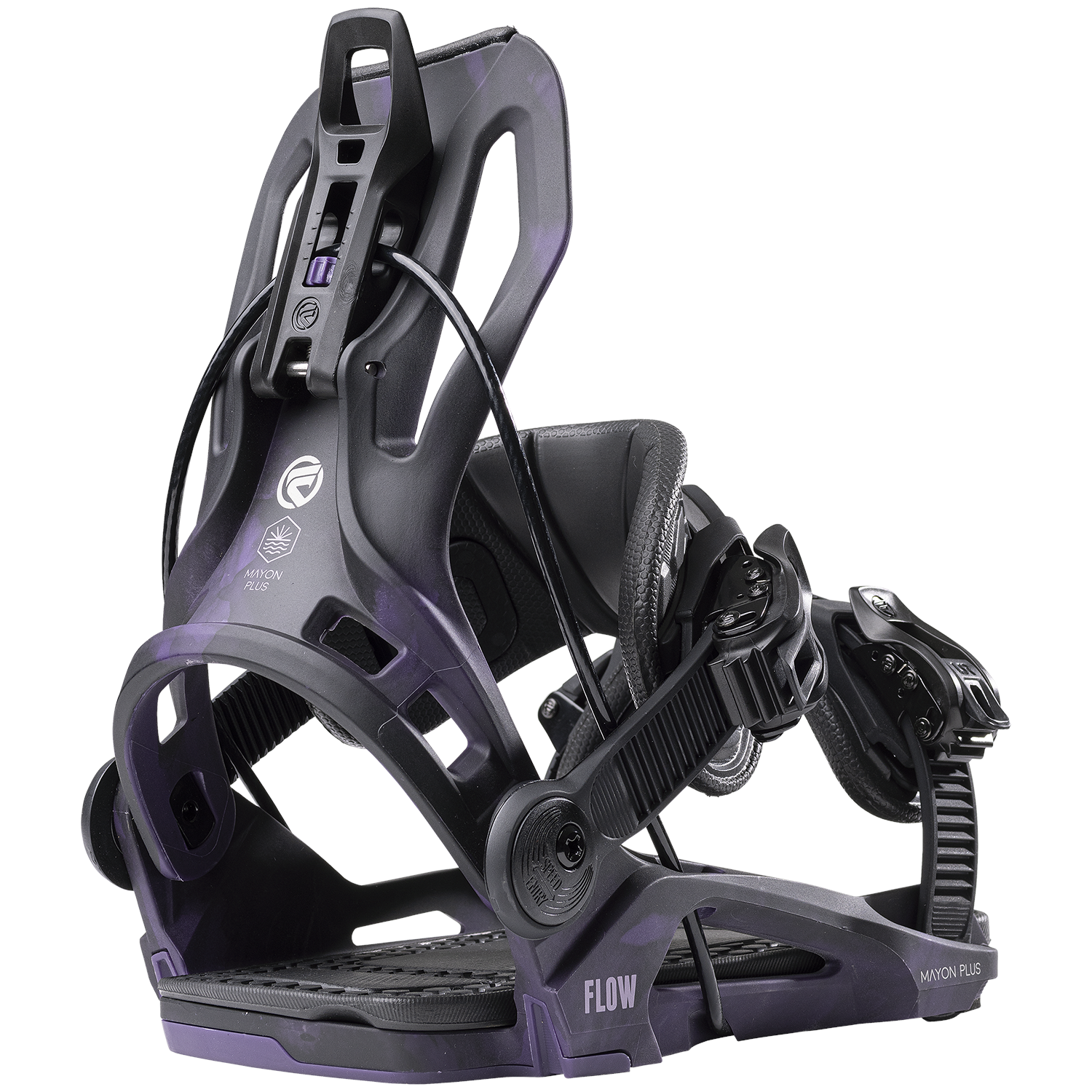 2024 Flow Mayon Plus Women's Snowboard Bindings - Black Aqua