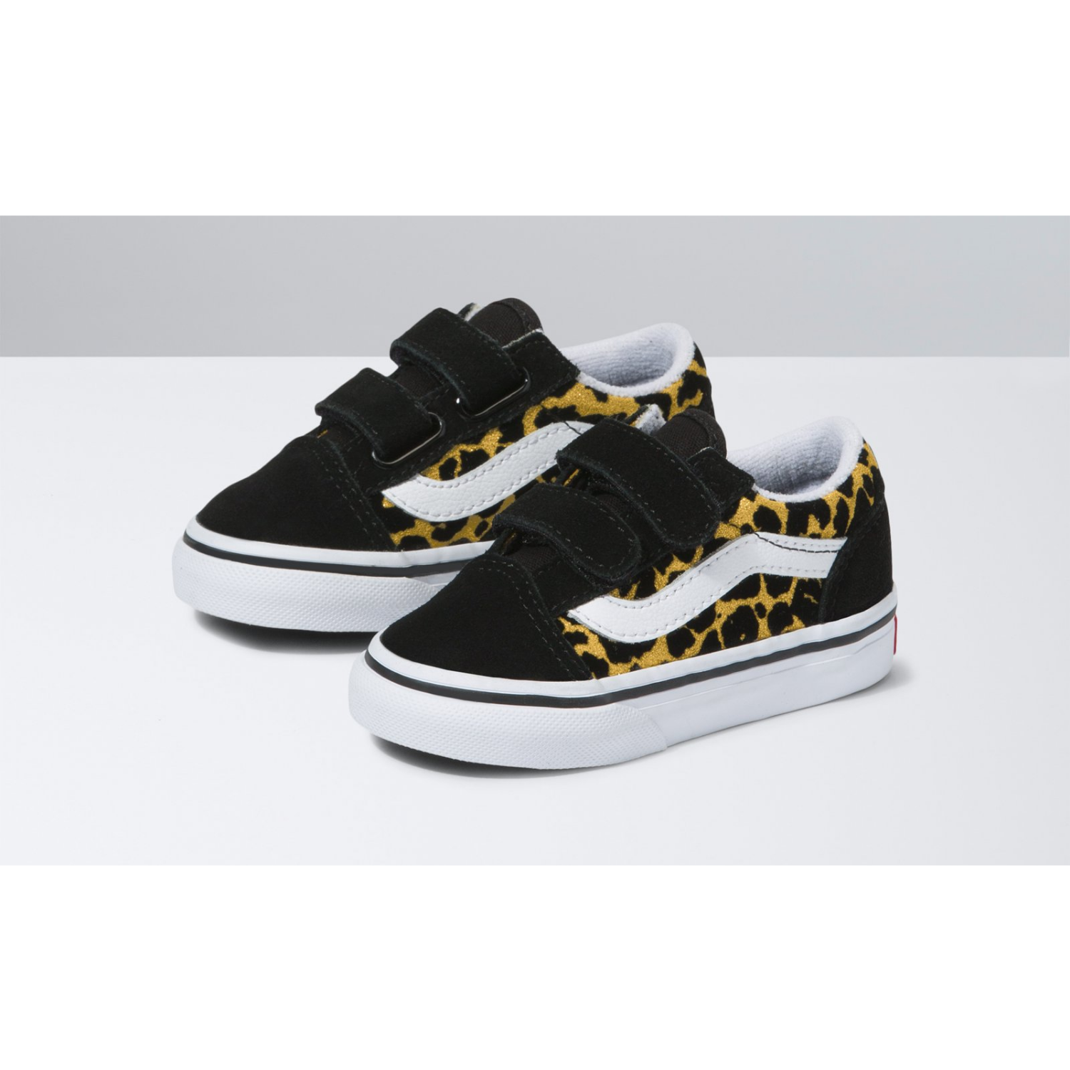 Vans Kids Animal sale Checkerboard Old Skool V (Leopard/Black)