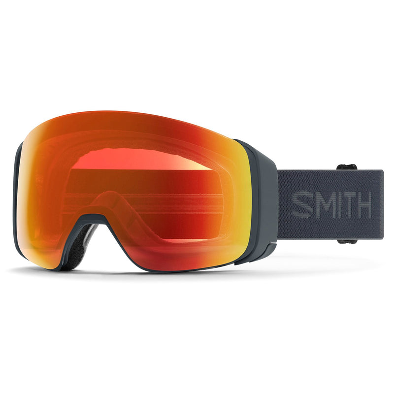 2023 Smith 4D Mag Snowboarding Goggles - Slate || ChromaPop Everyday Red Mirror