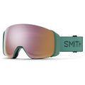 2023 Smith 4D Mag Snowboarding Goggles - 	Alpine Green || ChromaPop Everyday Rose Gold Mirror