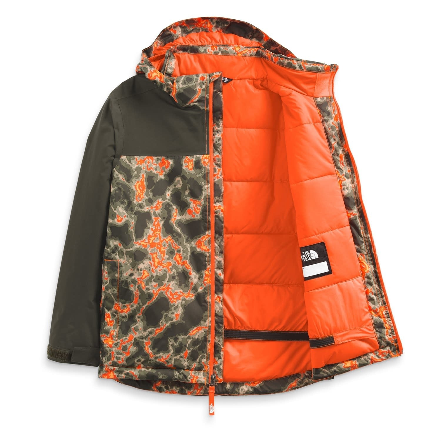 Power Orange Marble Camo Print