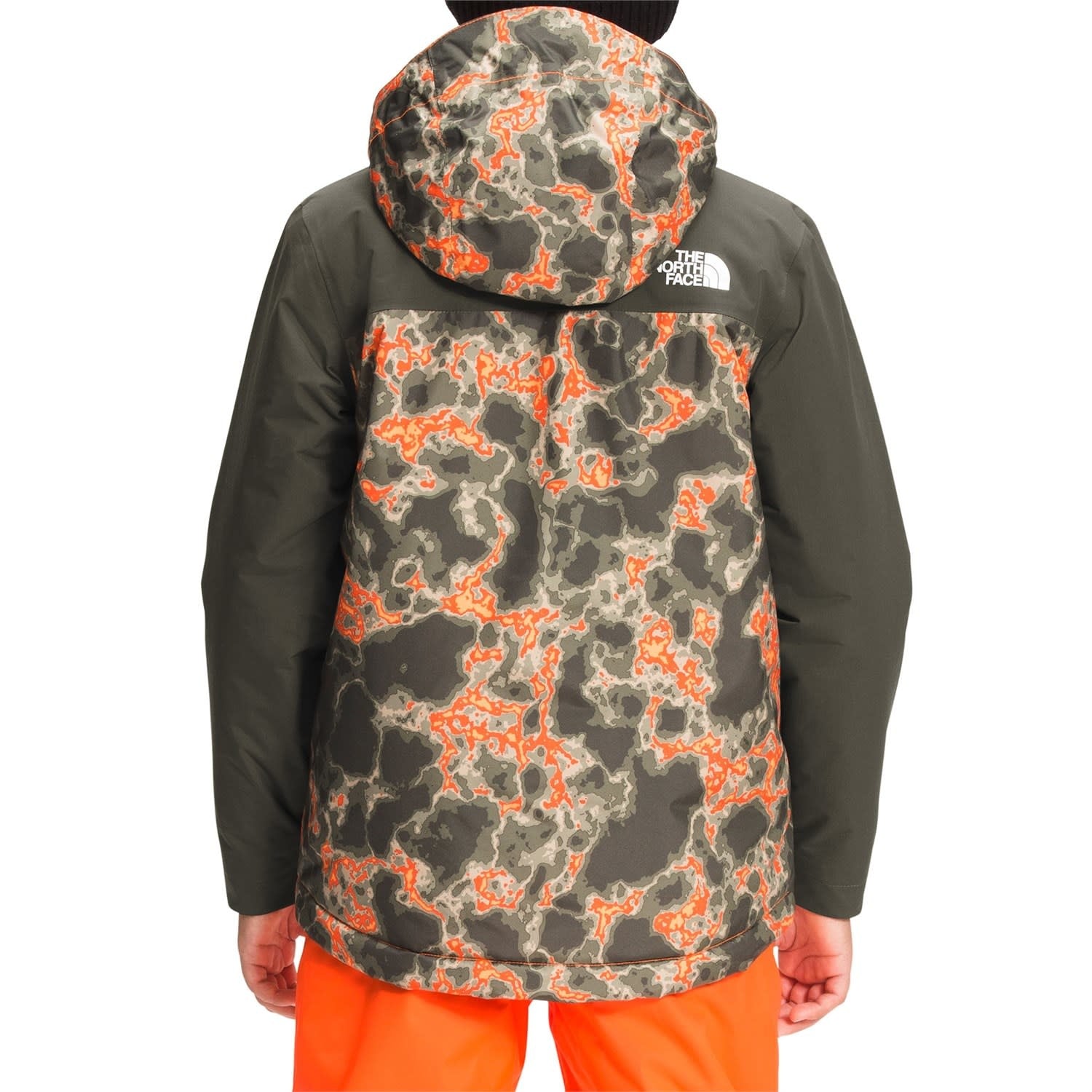 Power Orange Marble Camo Print