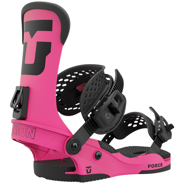 2023 Union Force Men's Snowboard Bindings - Hot Pink