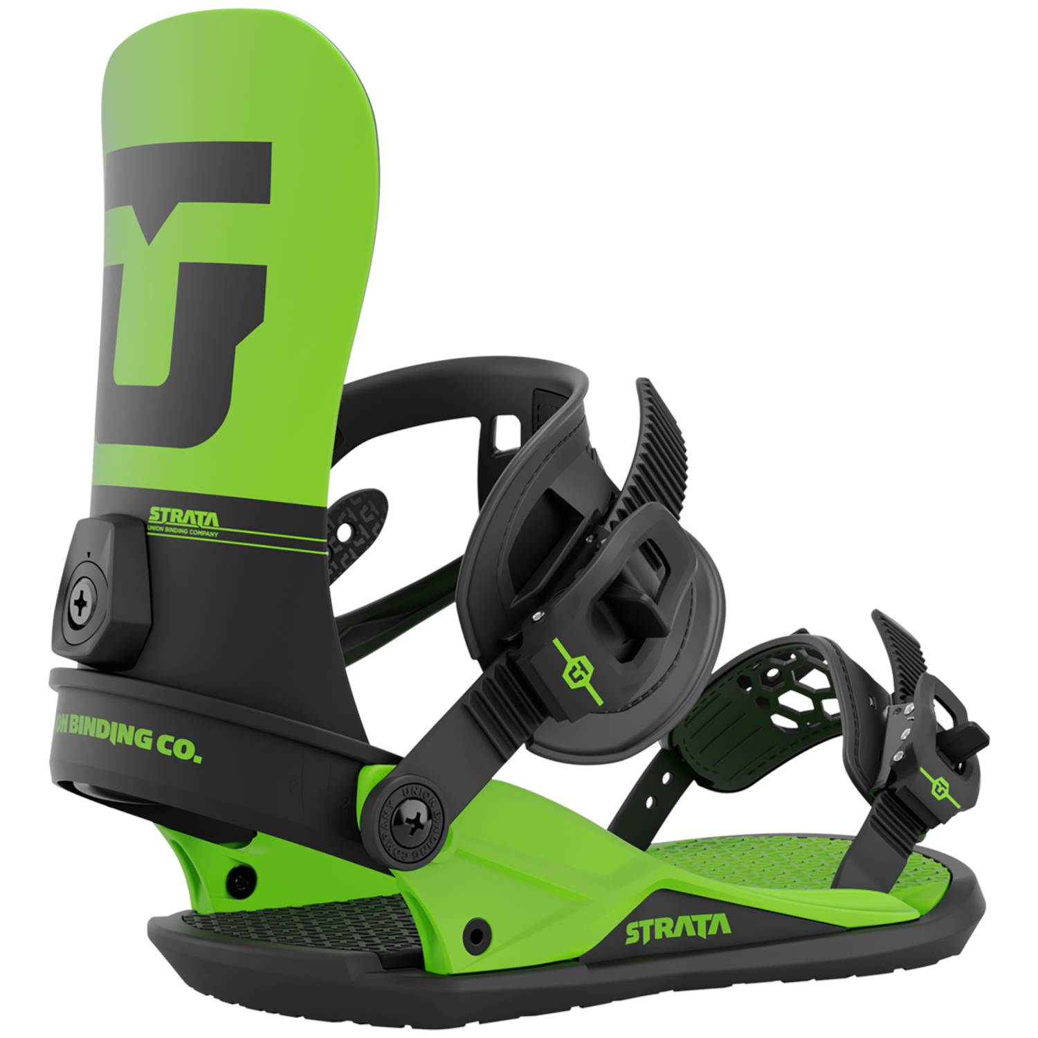 2023 Union Strata Men's Snowboard Bindings - Acid Green