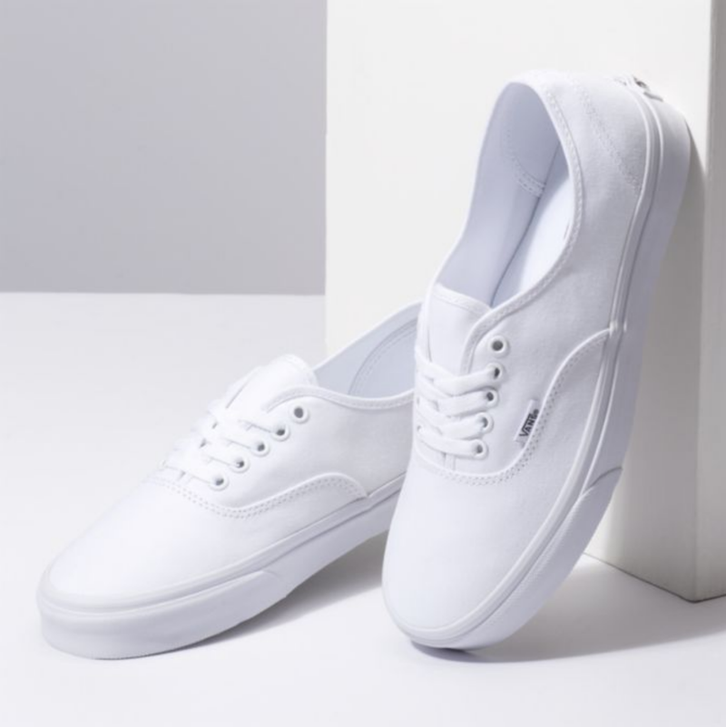 Vans Authentic True White Skate Shoes