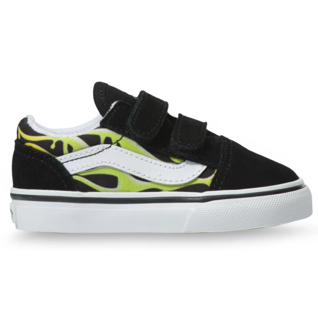 Vans Old Skool V (Slime Flame) Black True White