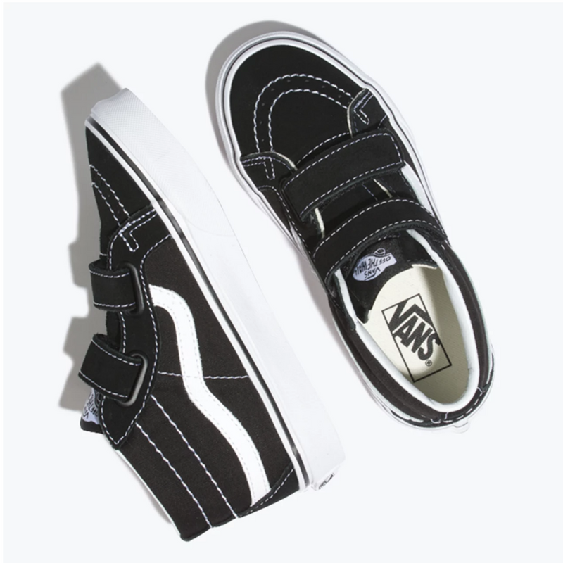 Vans Sk8-Mid Reissue V Black / True White Toddler Shoes