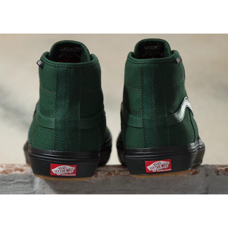 Vans Crockett High Men's Shoes - Dark Green/Black
