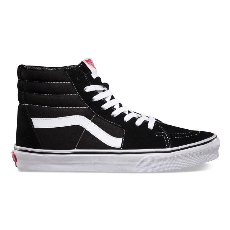 Vans Sk8-Hi Black/Black/White - Men's Skate Shoes