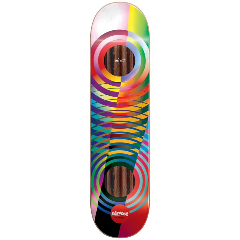 Almost Youness Gradient Cuts Impact 8.375" Skateboard Deck